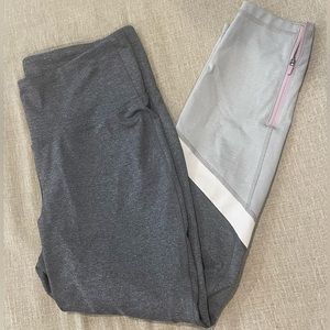 Grey & white ankle length leggings